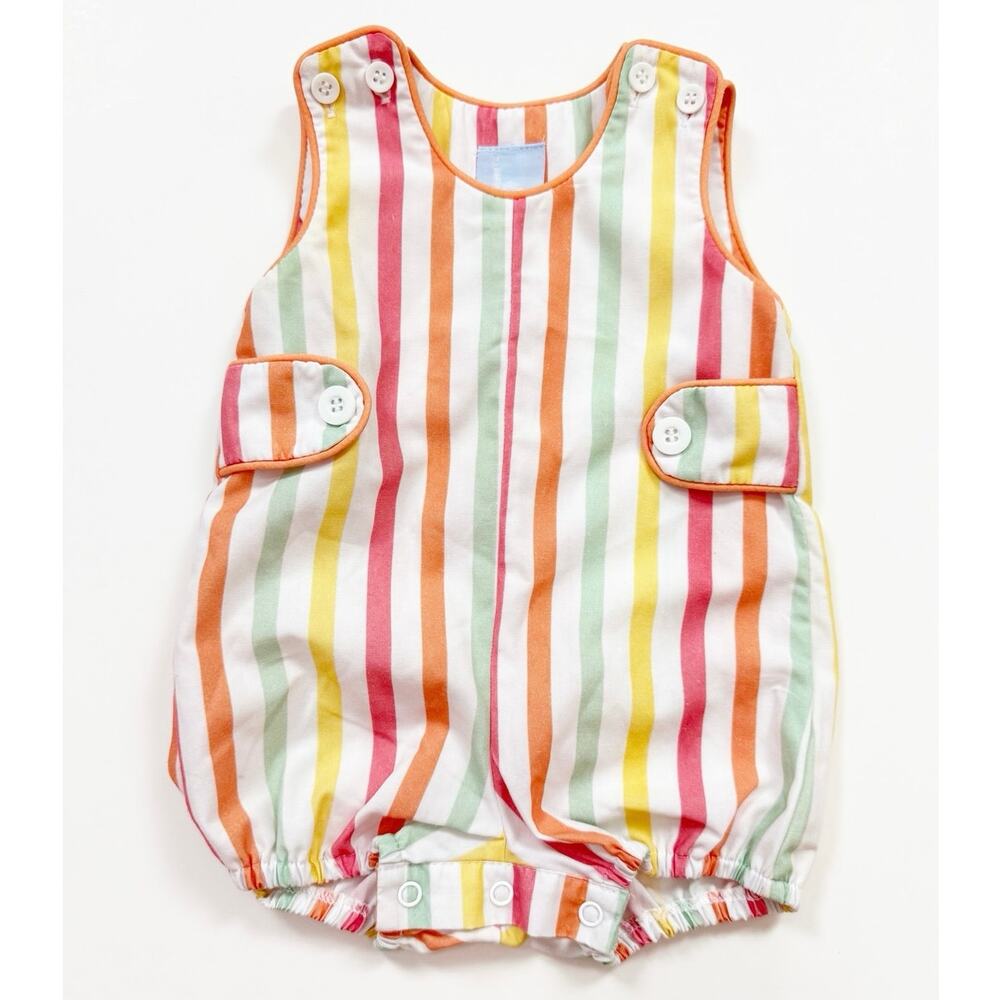 Bella Bliss Oliver Bubble Romper in Broadway Stripe